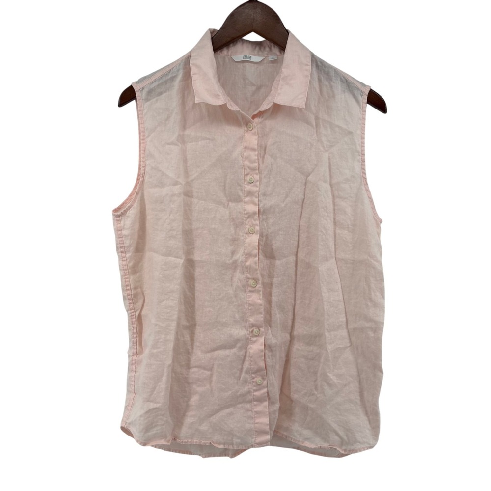Uniqlo Premium Linen Sleeveless Shirt Large